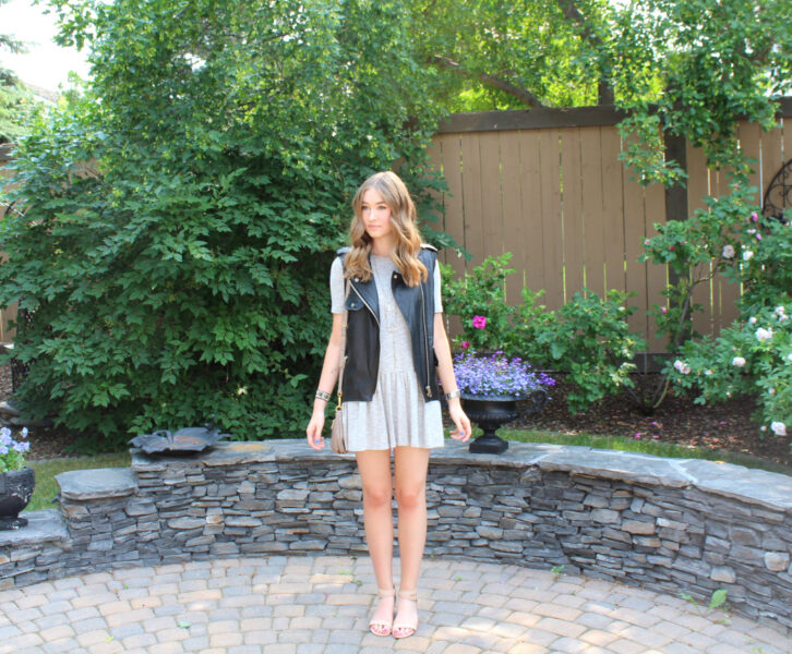 leather vest outfit