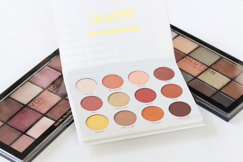 Colourpop Yes, Please Palette and Makeup Revolution Reloaded Palettes