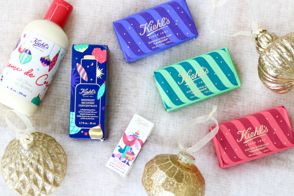 Kiehl's Limited Edition Holiday featuring holiday artwork by Janine Rewell