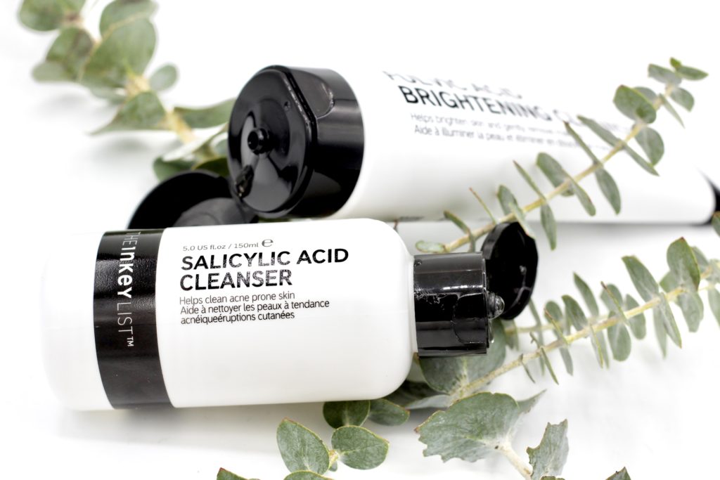 Inkey List Salicylic Acid Cleanser Fulvic Acid cleanser comparison