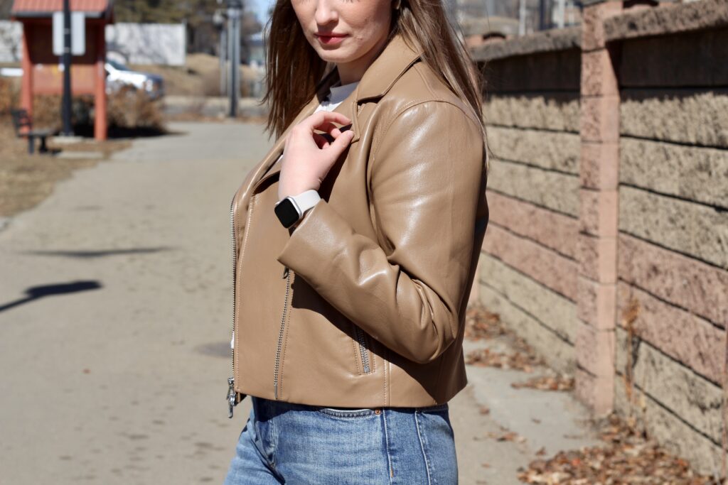 Aritzia Wilfred Leather Jacket