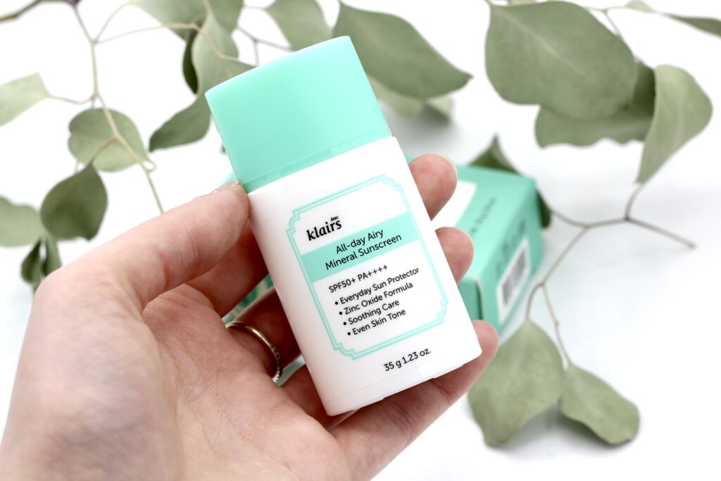 Dear Klairs All-day Airy Mineral Sunscreen review