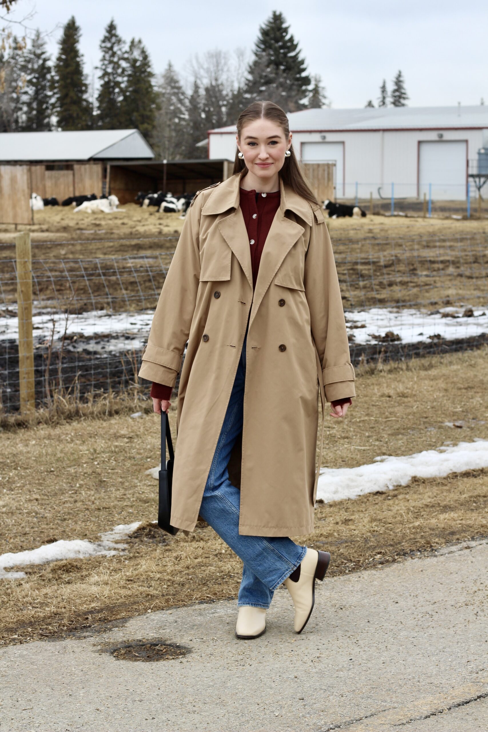 spring trench coat outfit