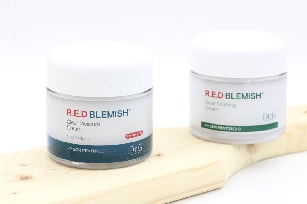 DR.G R.E.D Blemish Clear Moisture and Soothing Creams review – hydrating and calming