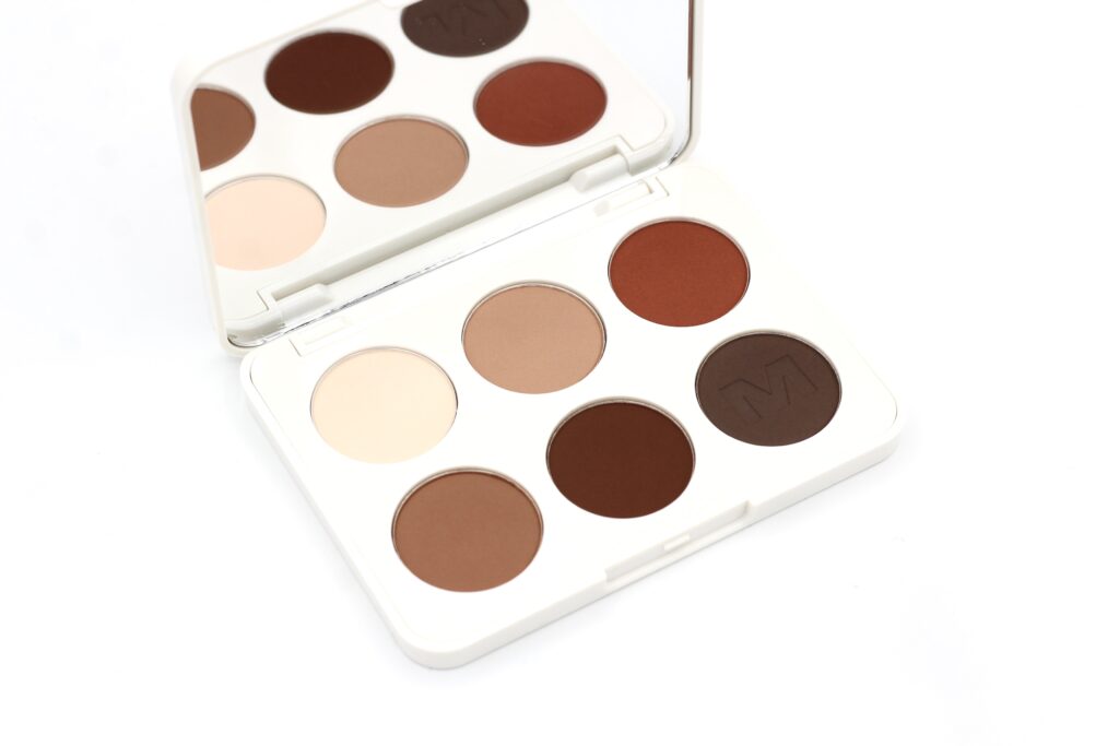 Six matte neutral eyeshadow shades in the Morphe Tailored Nudes palette